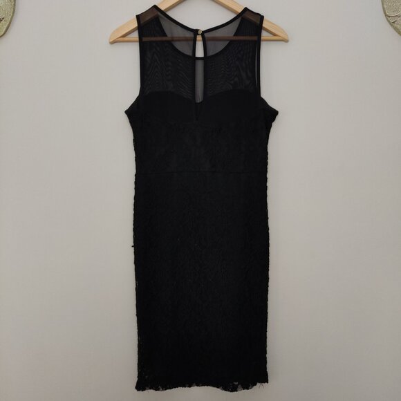 Tea N Rose Black Lace Semiformal Pencil Dress - Picture 7 of 10